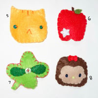 Image 3 of felt hairclips ^_^