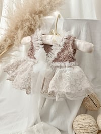 Image 5 of Photo prop - Newborn girls photography set Anabelle - off white - latte