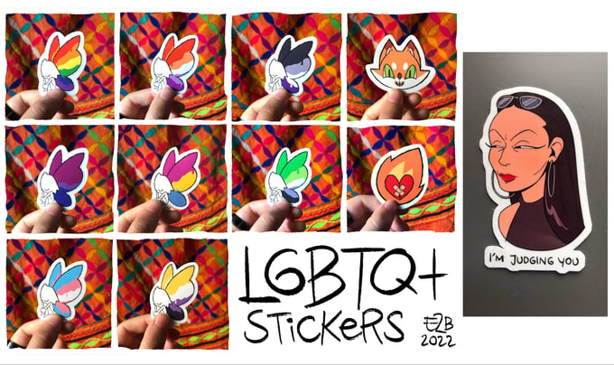 Image of LGBTQ+ stickers / originals!