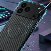 Image 5 of Magnetic Carbon Fiber Phone Case For iPhone 17 Pro Max 17Pro 17Air Cases For Magsafe Wireless Charge