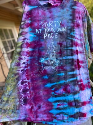 Image of 3XL Party At Your Own Pace Rain Tie Dye Shirt 4