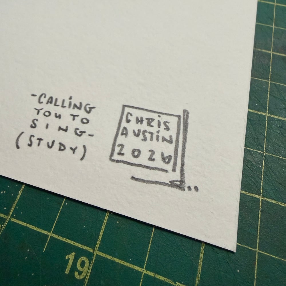 Image of -calling you to sing- (study) 