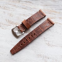 Image 4 of 20mm VTG Style Horween Derby Afrikaner - English Tan 