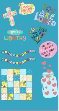 Image 1 of Uplift and Bloom Sticker Sheet