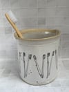 Toothbrush drainer / bathroom jar