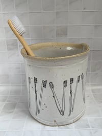 Image 1 of Toothbrush drainer / bathroom jar