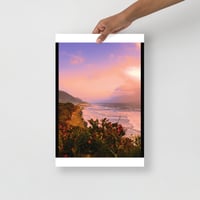 Image 3 of Poster Coastline - Pink
