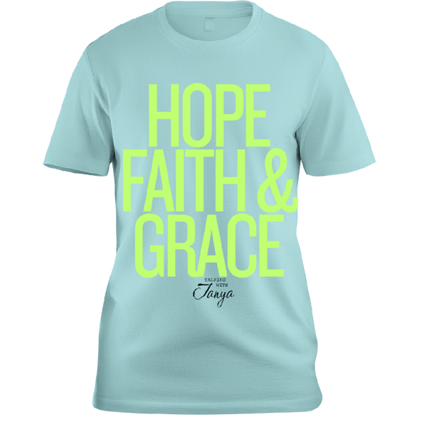 Image of Hope Faith Grace Message Tee