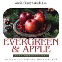 Evergreen & Apple Soy Sax Candle