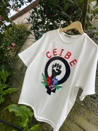 Image 5 of Camiseta bordada a man. CEIBE. Talla M oversize. En STOCK!