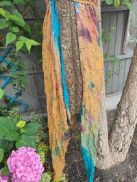 Image 5 of Mykonos Turquoise and blue tie dye jewelled jumpsuit
