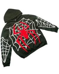 Image 2 of Reworked Spiderweb Cut & Sewn Hoodie Size L