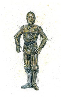 Image 9 of Droids 8.5x14 Signed Art Print Selection