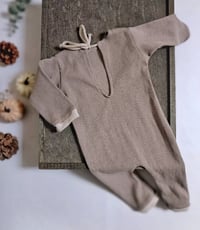 Image 3 of Newborn boys romper for photo shoots |  Nick | cold brown