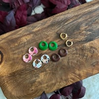 Image 1 of Interchangable Huggie hoops SMALL | HOOPS & DISCS SOLD SEPERATE