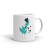 Sebastian Snow aka Christmas bird white glossy mug
