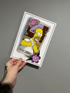 Homer fool tarot A5 print