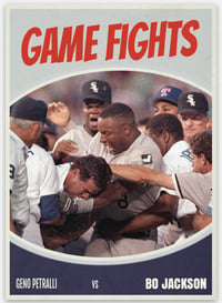 Image 1 of Game Fights Card #1 Bo Jackson vs Geno Petralli