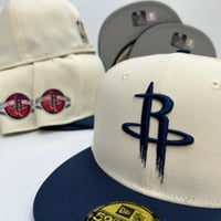 Image 1 of New Era 59Fifty Chrome Navy Rockets 