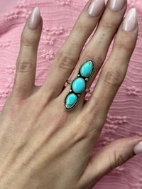Image 1 of Turquoise Trio Ring 