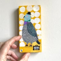 Image 7 of Original painting on wood -Wealthy Pigeon