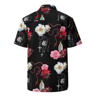 Image 2 of Occult Beach: Roses and Rosaries Unisex Button Shirt
