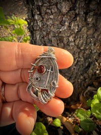 Image 2 of Needle Sword Garnet Hybrid Sterling Silver