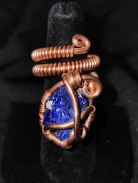 Adjustable Azurite Ring #3 Morocco