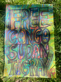 Image 1 of ‘Free Congo Sudan Tigray’ Print