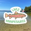Lake Winnipesaukee Rainbow Sticker