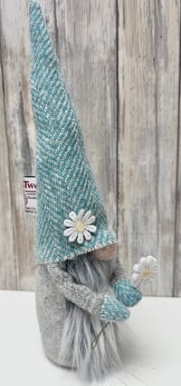 Image 3 of Harris Tweed Wee Luskentyre Gnome daisy gnome