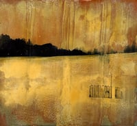 Image 1 of "Winter Field" original painting (framed)