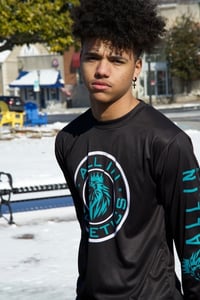 Image 2 of All In Teal Lion Long Sleeve