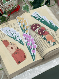 Image 2 of Mushroom, Pumpkin - Sprouting Bookmark