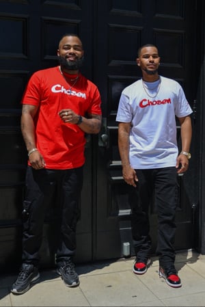 Red Chosen T-Shirt With White Writing