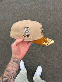 Image 5 of  SKY BLUE BRIM NEUTRAL TONE HOUSTON ASTROS CUSTOM FITTED CAPl