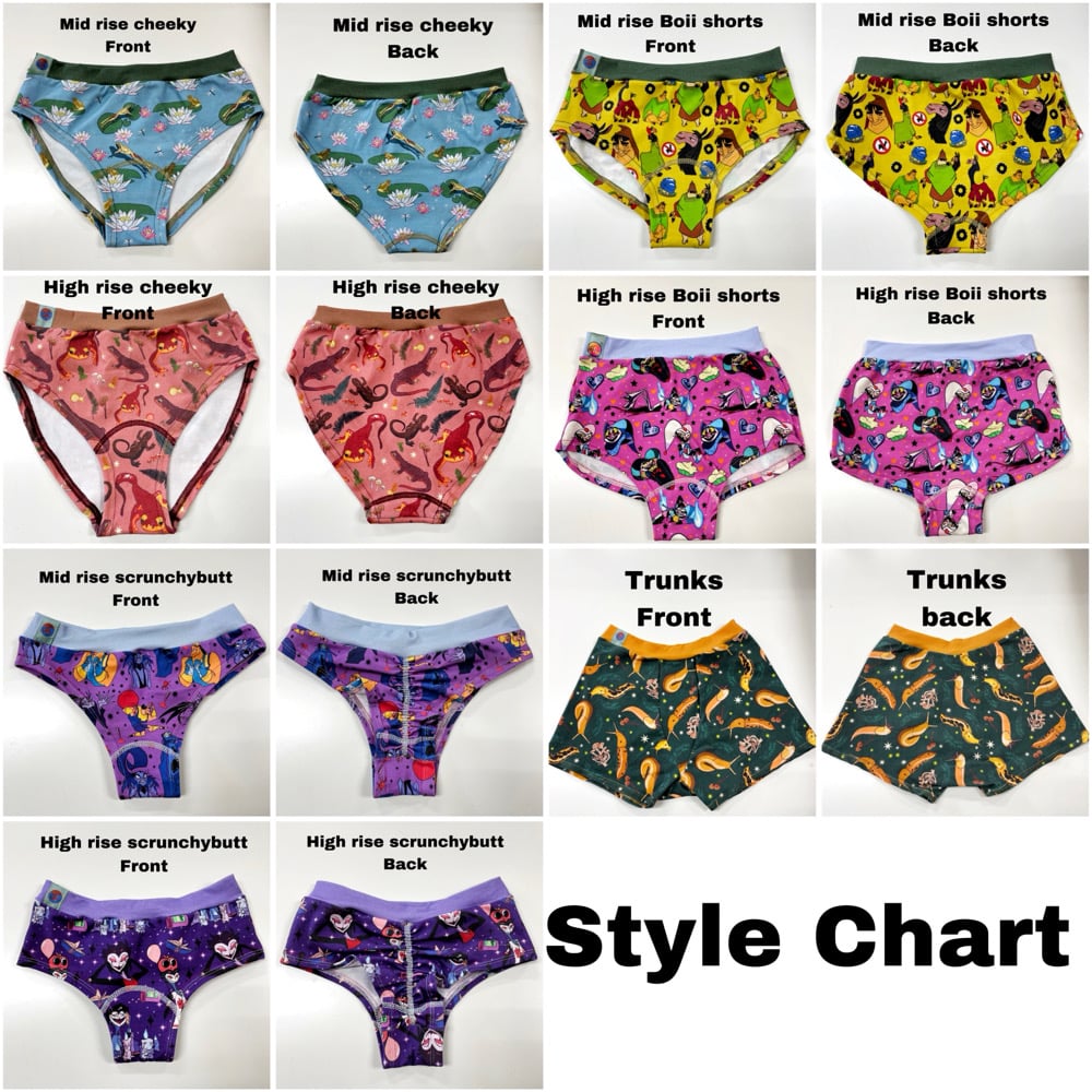 Image of Frog Pond Undies- MADE TO ORDER