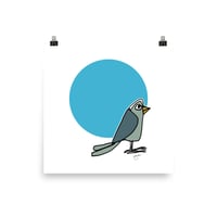 Image 1 of Bird 1 (Blue) - Poster 