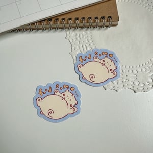 Image of Food Coma Waterproof Sticker