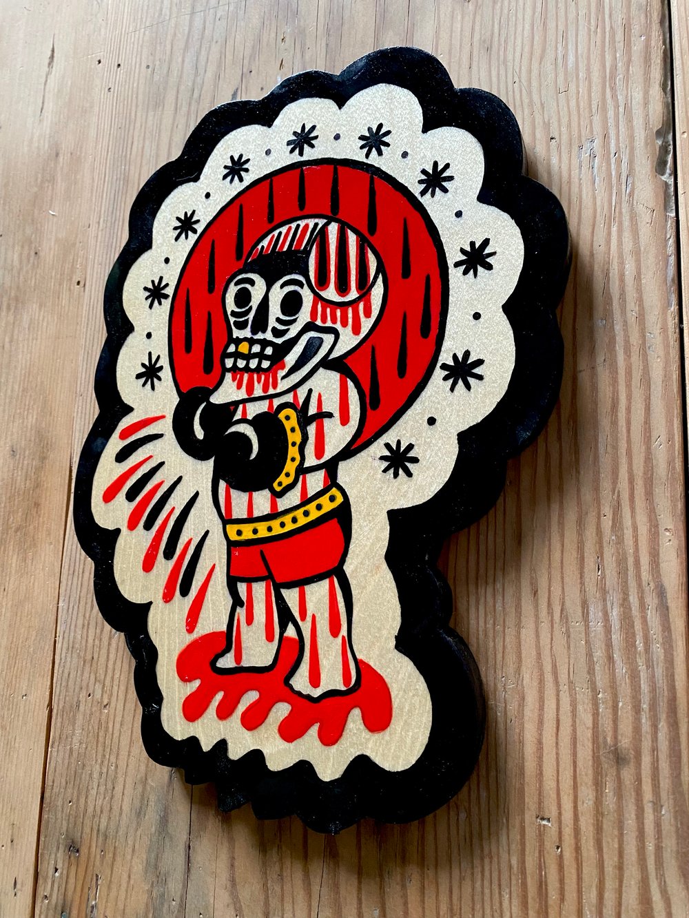Baby boxer / Acrylic on Wood