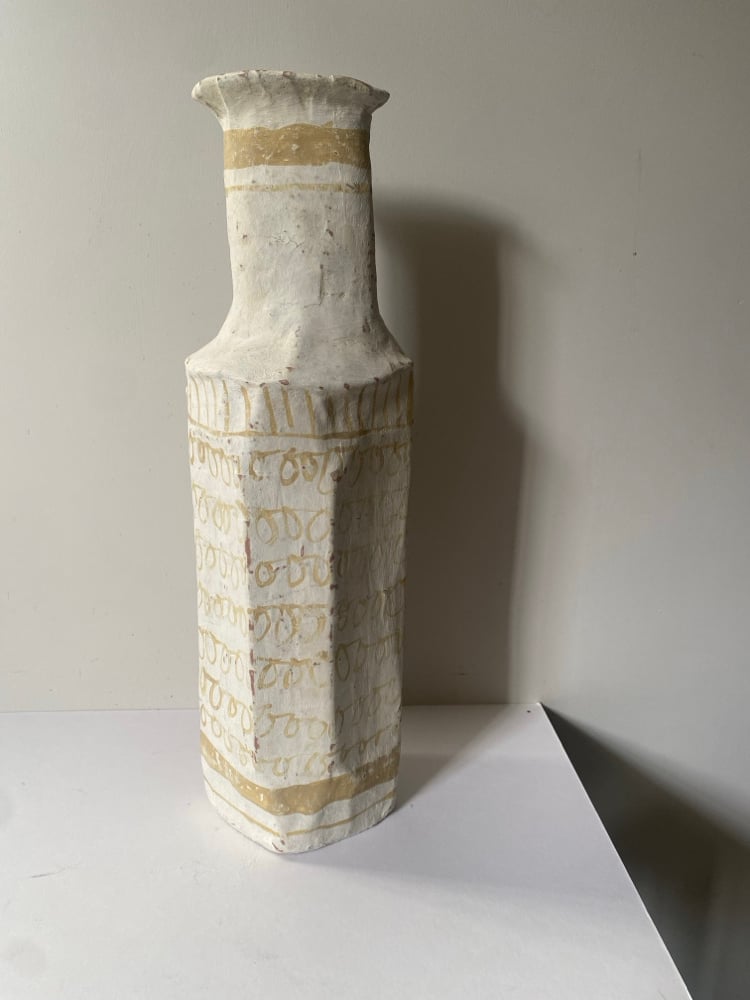 Tall faceted  Paper Bottle Image 2
