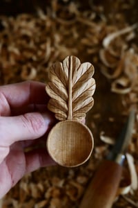 Image 5 of . Oak Leaf Coffee Scoop