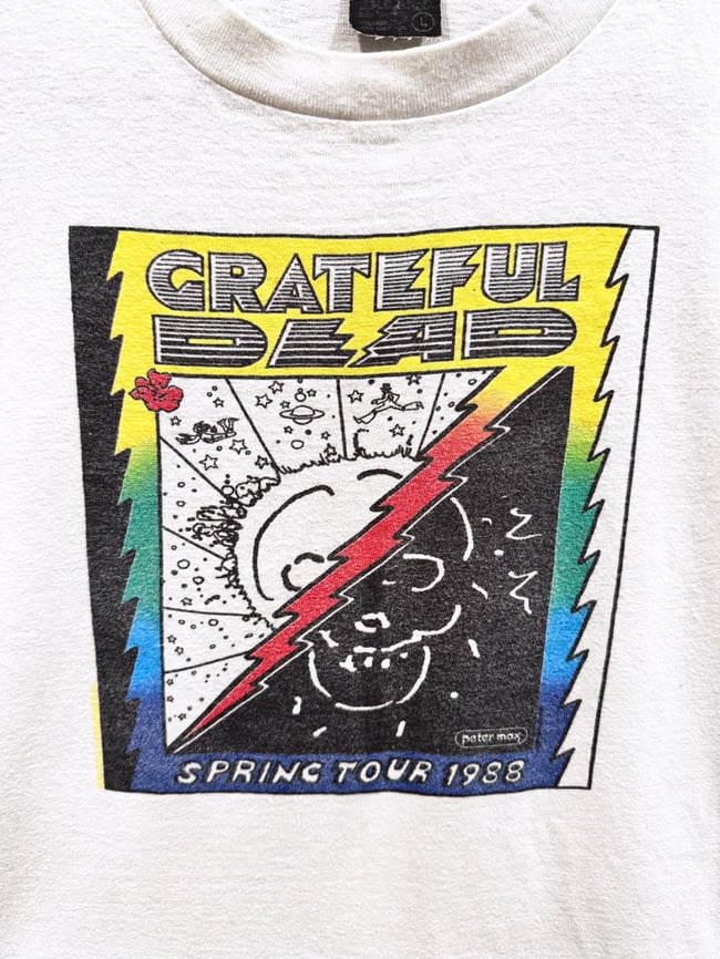 Rare Grateful Dead 1988 Spring Tour Peter Max T-Shirt - Fits M