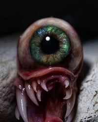 Image 11 of Twisty tongue pendant, OOAK Green Glow