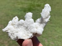 Image 6 of Quartz Stalagmite Coated With Aragonite & Clear Rhombohedral Calcite #2544