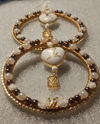 Image 1 of Champagne Royalty Statement Earrings