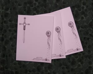 Image of Eyeball and Sword Notepad