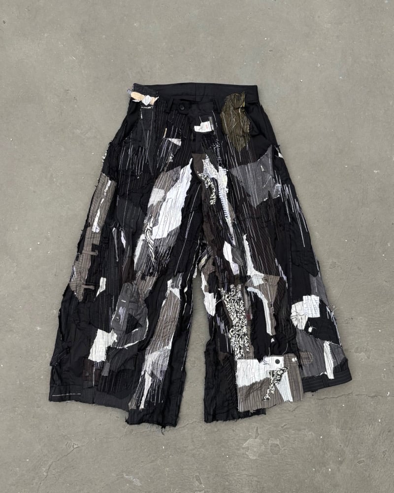 Image of MASSTAK - 190 Destructive Patchwork Trousers