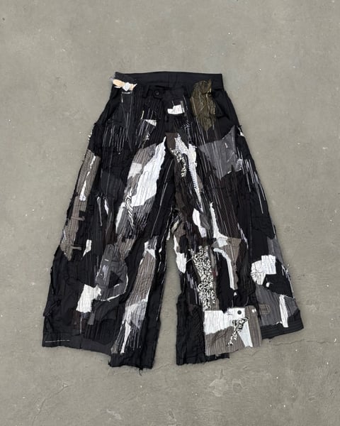 Image of MASSTAK - 190 Destructive Patchwork Trousers