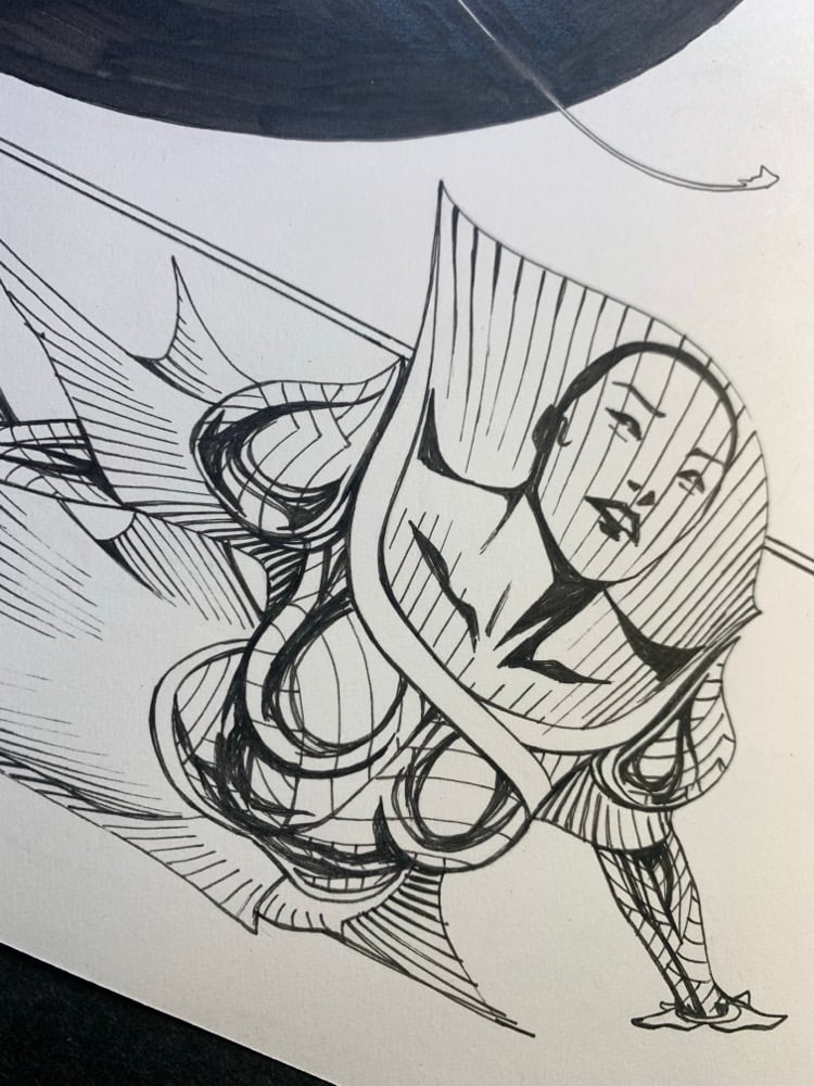 Image of POWER MAN:TIMELESS #1 page 06 original art